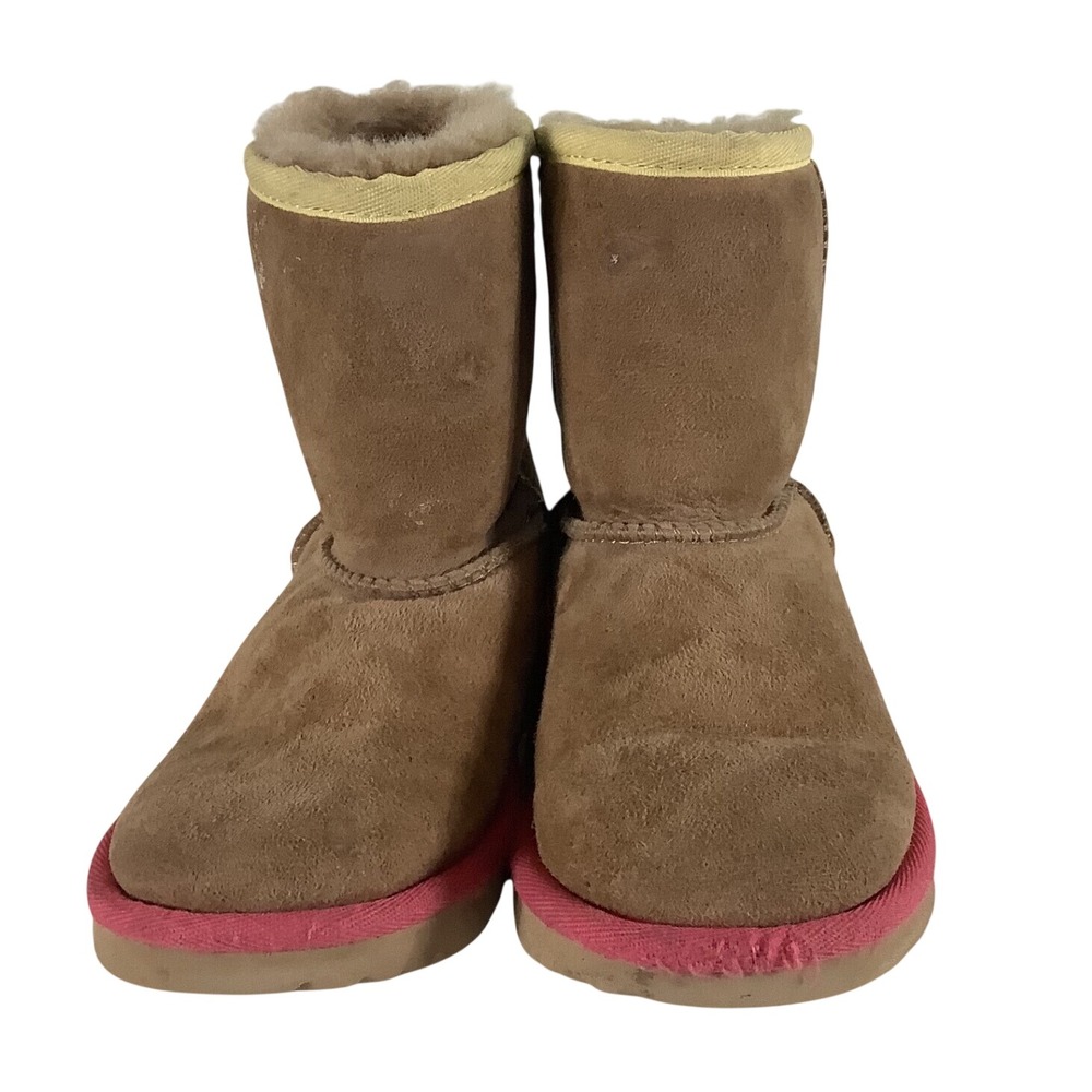 UGG Kids Classic Short II Boots Chestnut Orange Pink 1017703 Size 12‎ Toddler